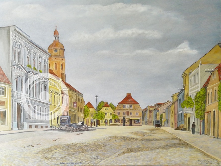 Henry Goldborn - Bild einer historische Stadtansicht Calau
